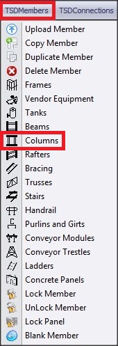 TSD MEMBER TOOLBAR - columns